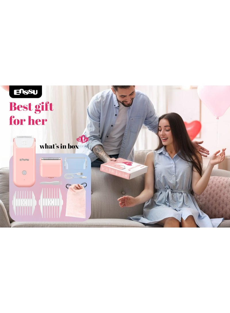 ENSSU Yoma Women's Bikini Trimmer 2 in 1 – Safe and Gentle for Sensitive Areas - Image 1